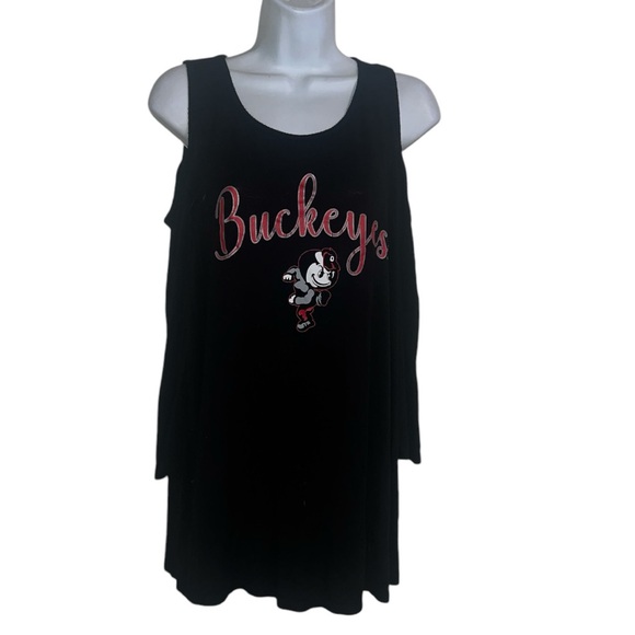 Game Day Couture The Ohio University Cold Shoulder Blouse SZ XL - Picture 2 of 3